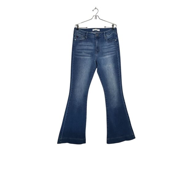 KanCan Women's Roxanne High Rise Flare Jeans Medium Wash - Sz 13/30 - Picture 2 of 7